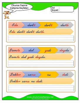 d sesi Grubu Çalışma Sayfaları